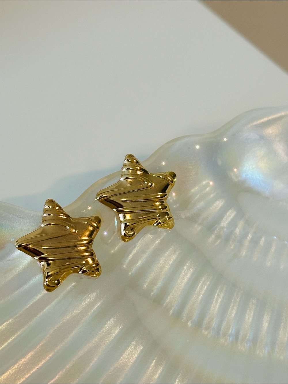 Fashion Jewelry Gold Star Stud Earrings